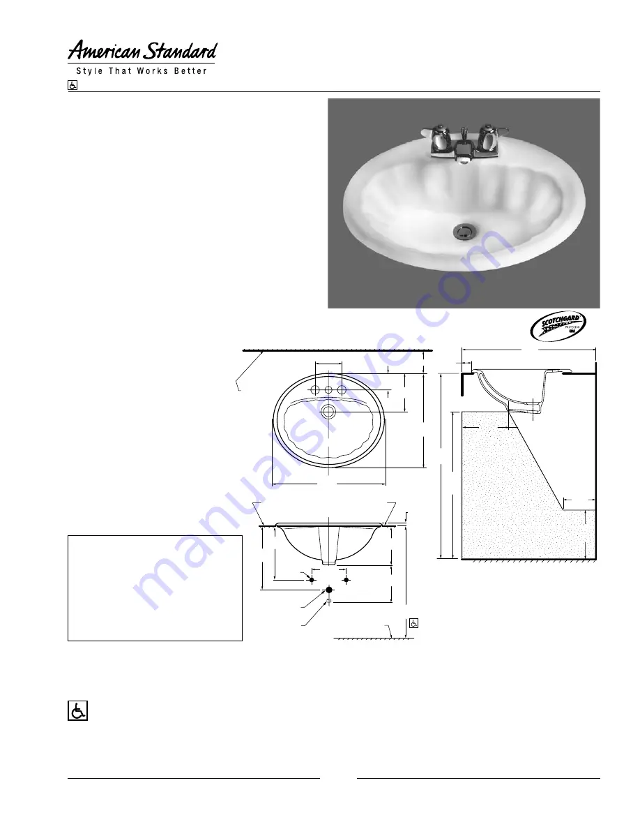 American Standard Seychelle 0530.004SG Скачать руководство пользователя страница 1