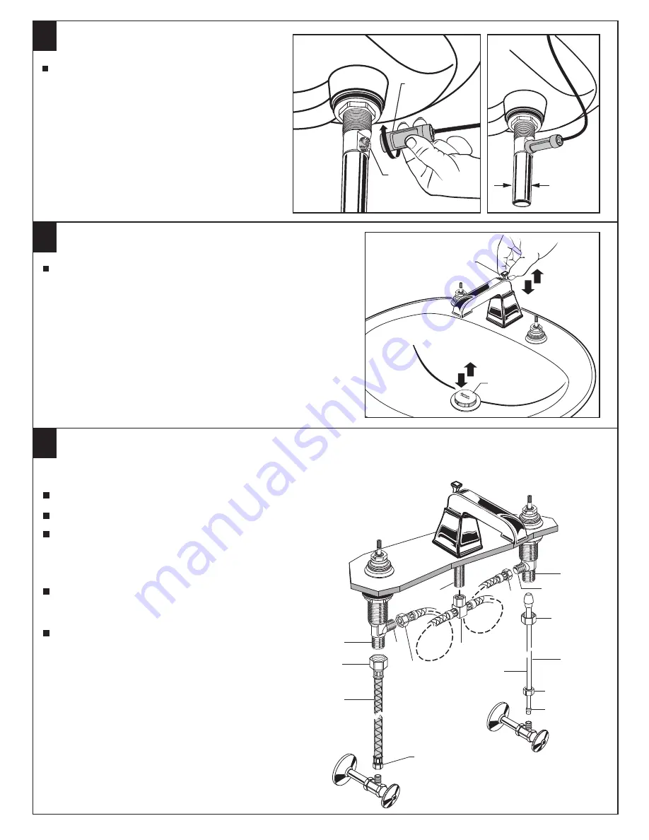 American Standard Spread Lavatory Faucet 2555.801 Скачать руководство пользователя страница 3