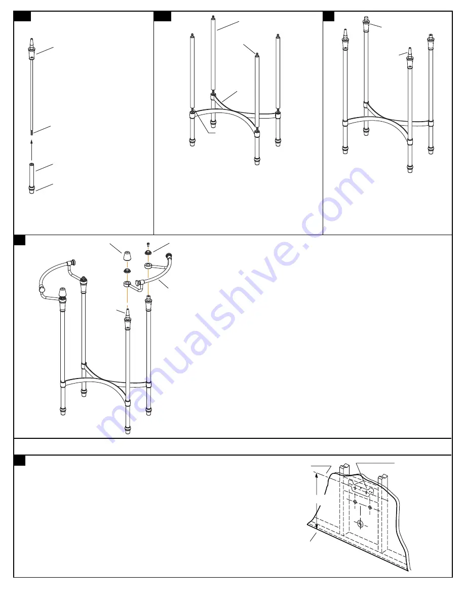 American Standard Standard Console Table 7483.002 Assembly And Installation Instructions Download Page 2