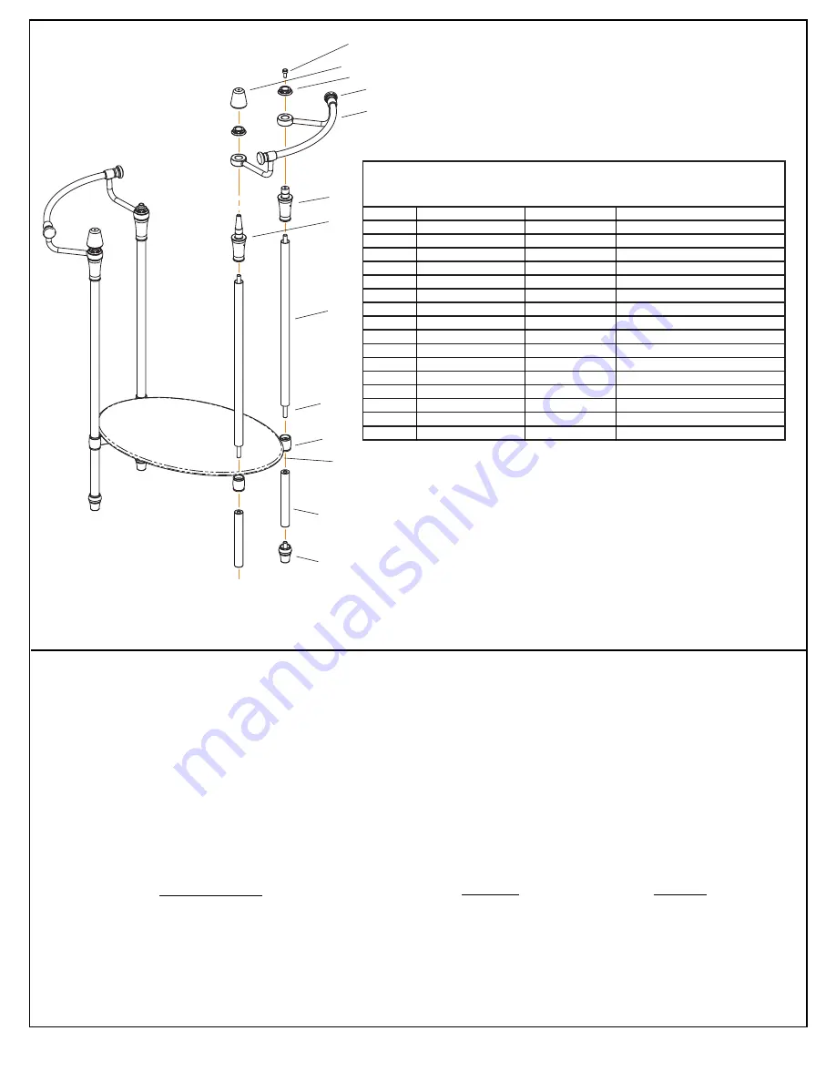 American Standard Standard Console Table 7483.002 Assembly And Installation Instructions Download Page 4