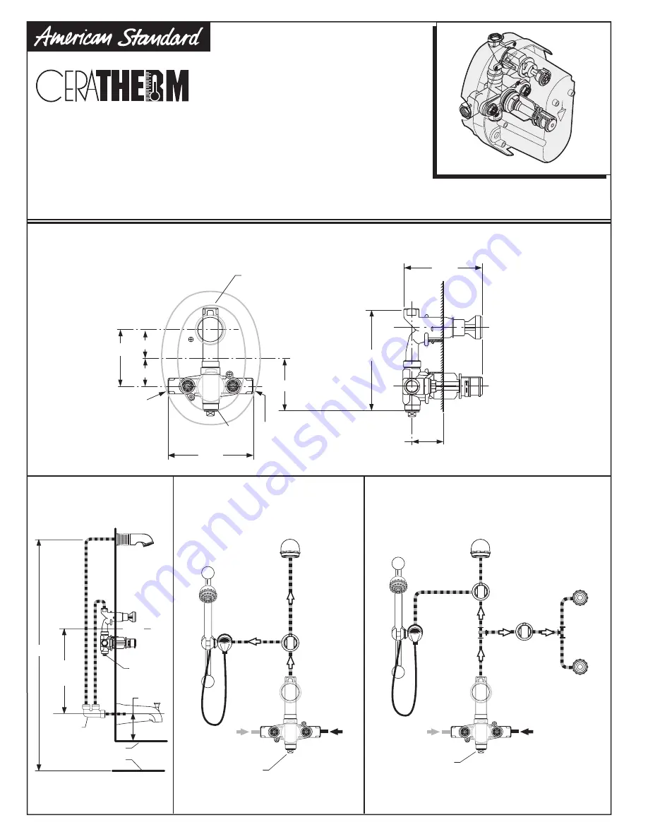 American Standard Town Square T555740 Installation Instructions Manual Download Page 5