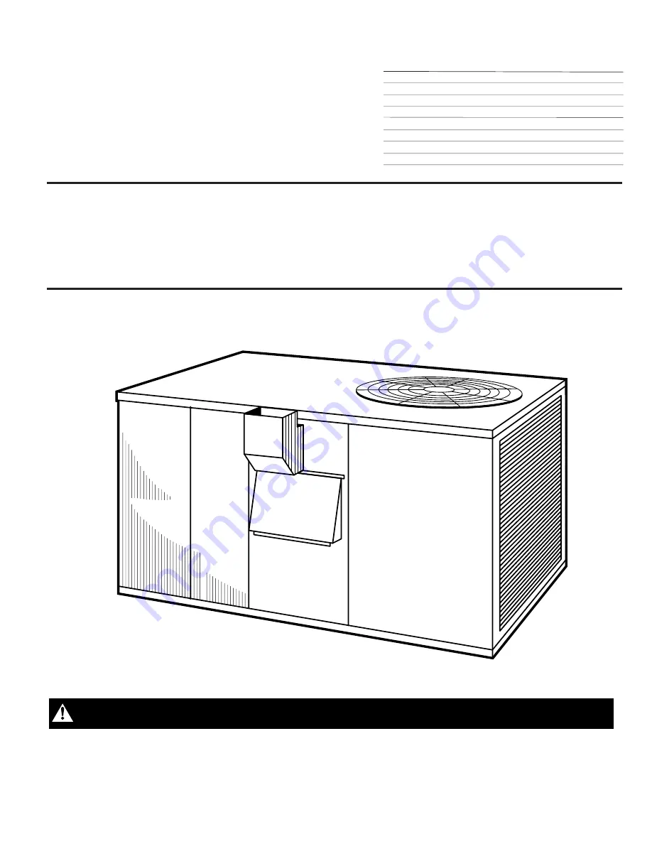 American Standard YCP-IOM-1C Скачать руководство пользователя страница 1