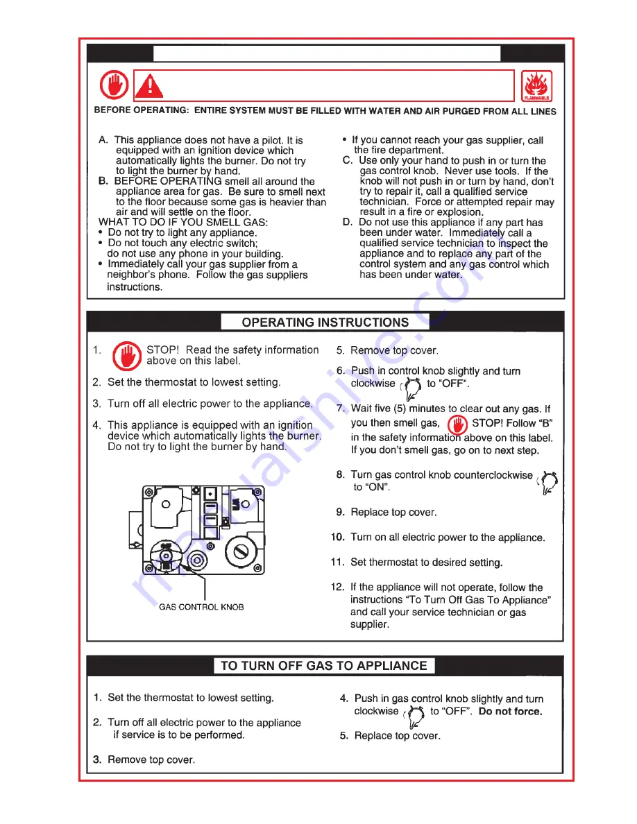 American Water Heater AHCG3/HCG3100T150 Owner'S Manual Download Page 23