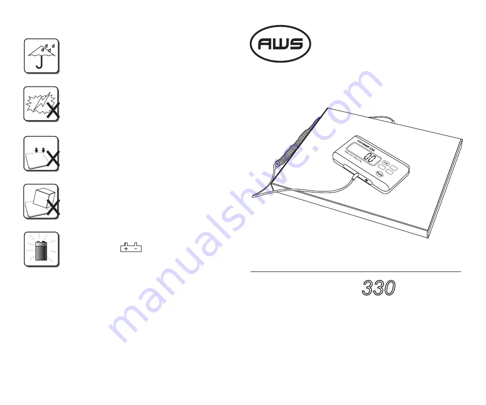 American Weigh Scales AMWSHIP-330 User Manual Download Page 1