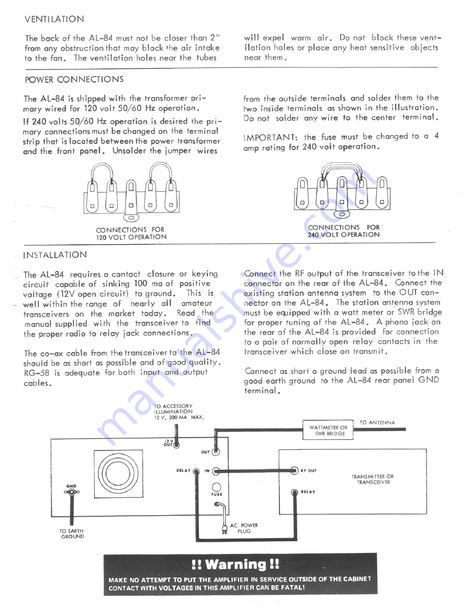 AMERITRON AL-48 Instruction Manual Download Page 2