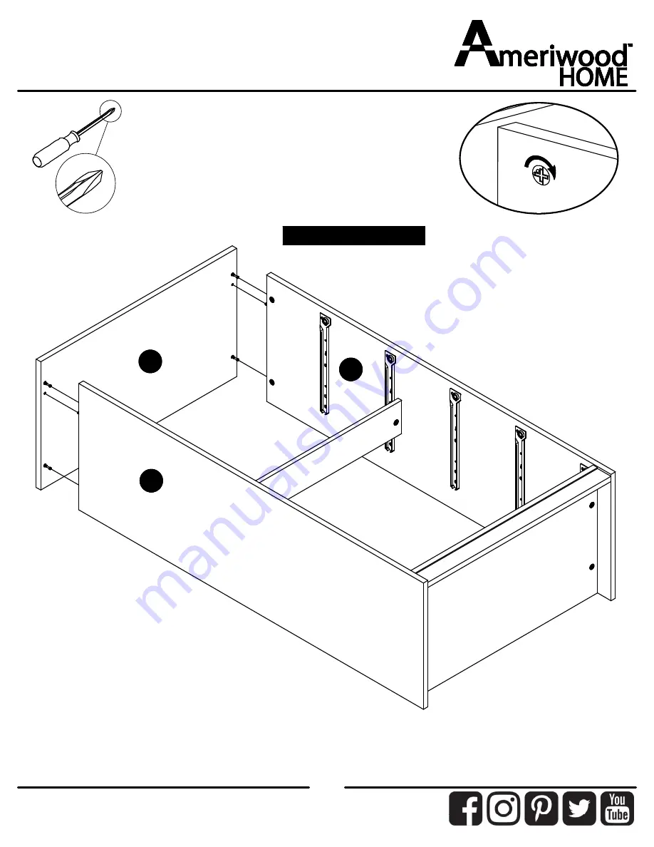 Ameriwood HOME 1053214COM Скачать руководство пользователя страница 17