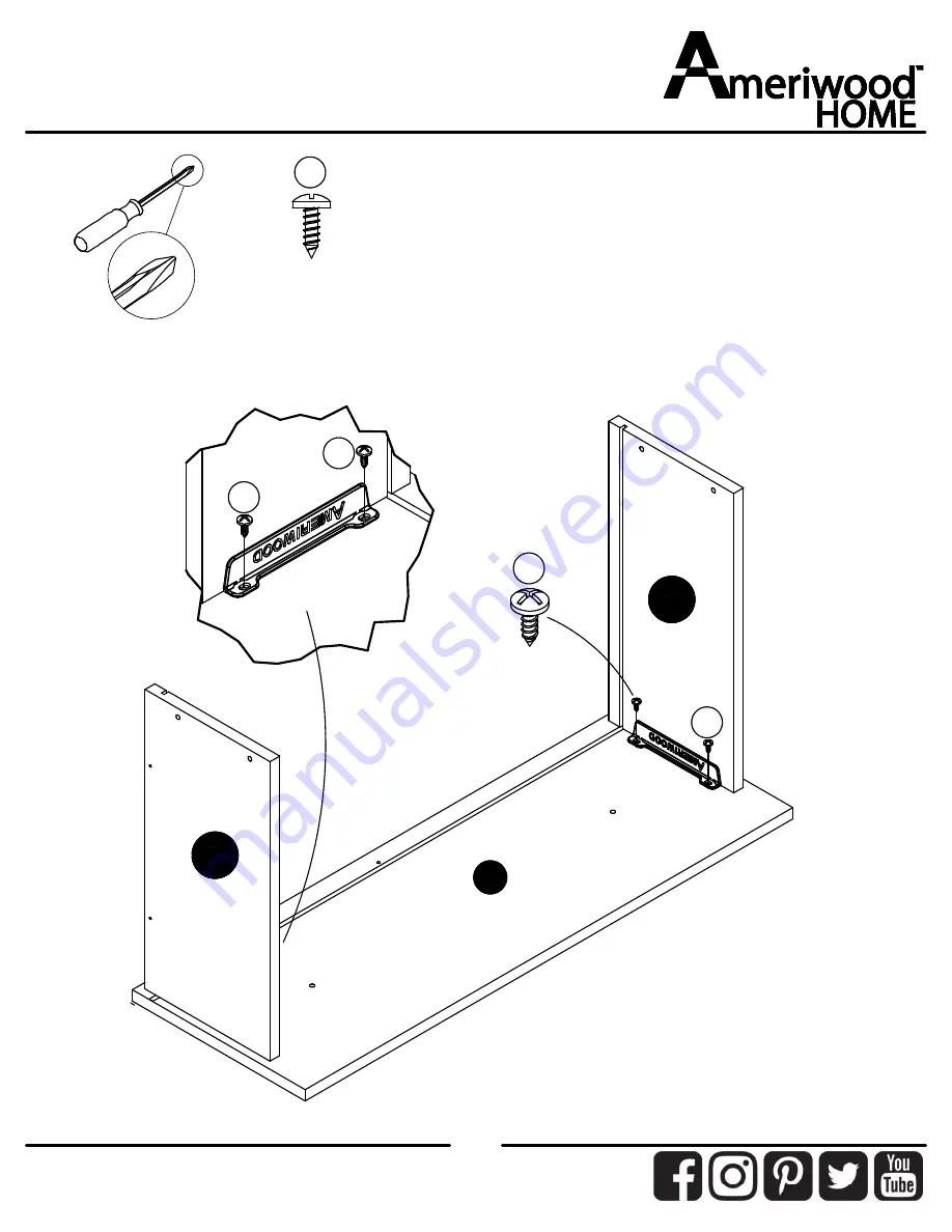 Ameriwood HOME 1053214COM Скачать руководство пользователя страница 20