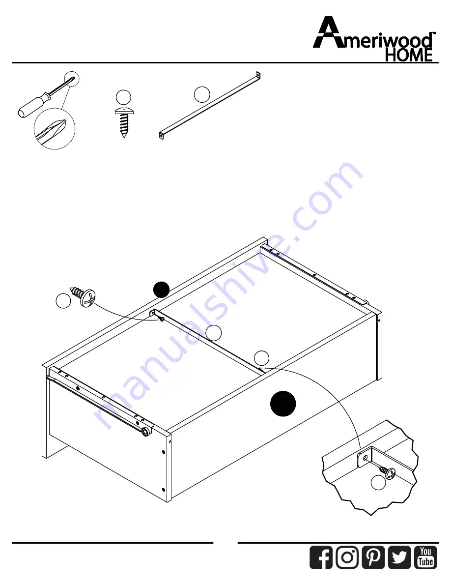 Ameriwood HOME 1053214COM Manual Download Page 23