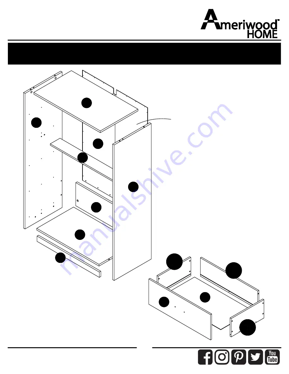 Ameriwood HOME 1427015COM Скачать руководство пользователя страница 5