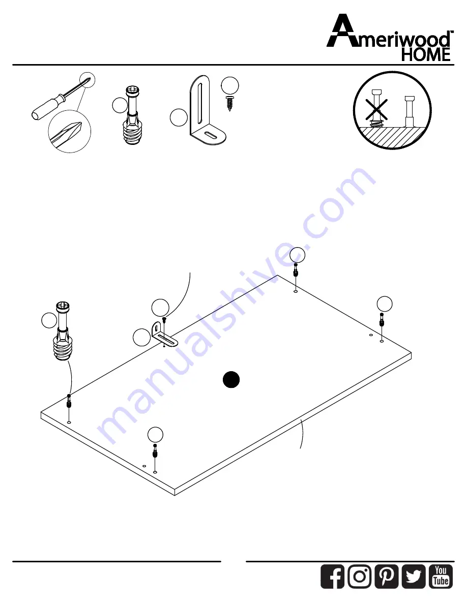 Ameriwood HOME 1427015COM Скачать руководство пользователя страница 7