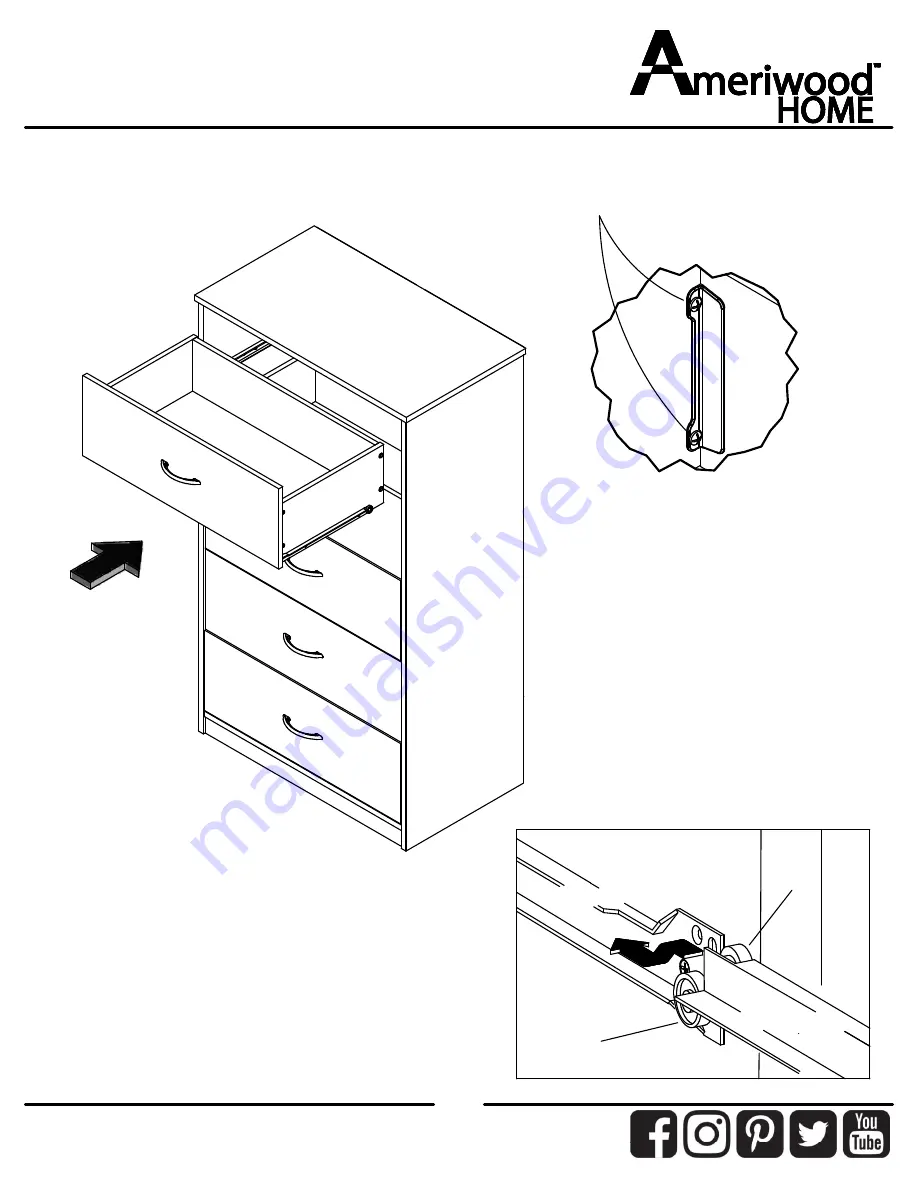 Ameriwood HOME 1427015COM Скачать руководство пользователя страница 22