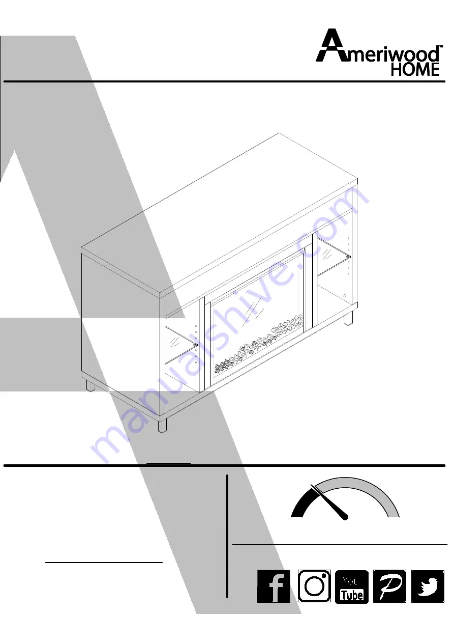 Ameriwood HOME 1444408COM Скачать руководство пользователя страница 1