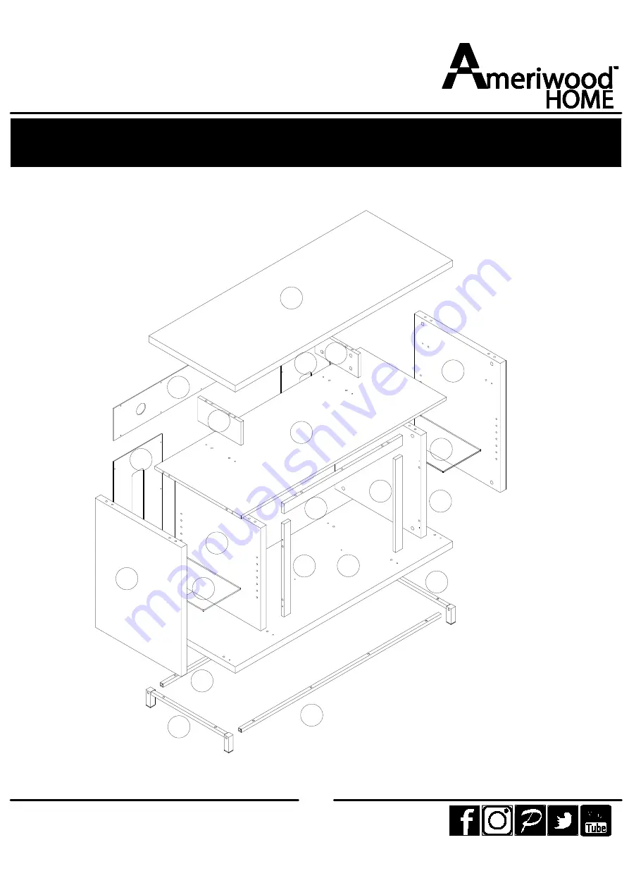 Ameriwood HOME 1444408COM Скачать руководство пользователя страница 7