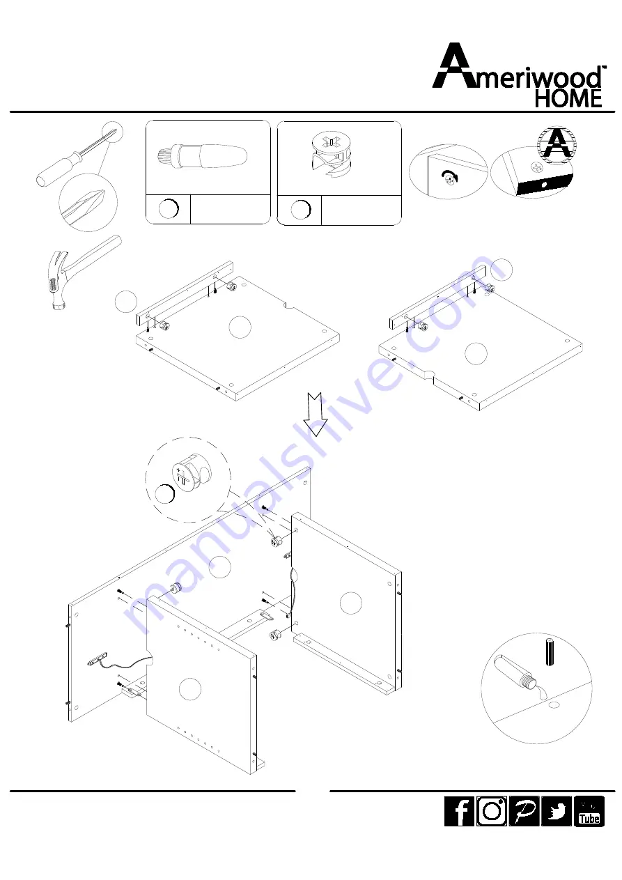 Ameriwood HOME 1444408COM Скачать руководство пользователя страница 14