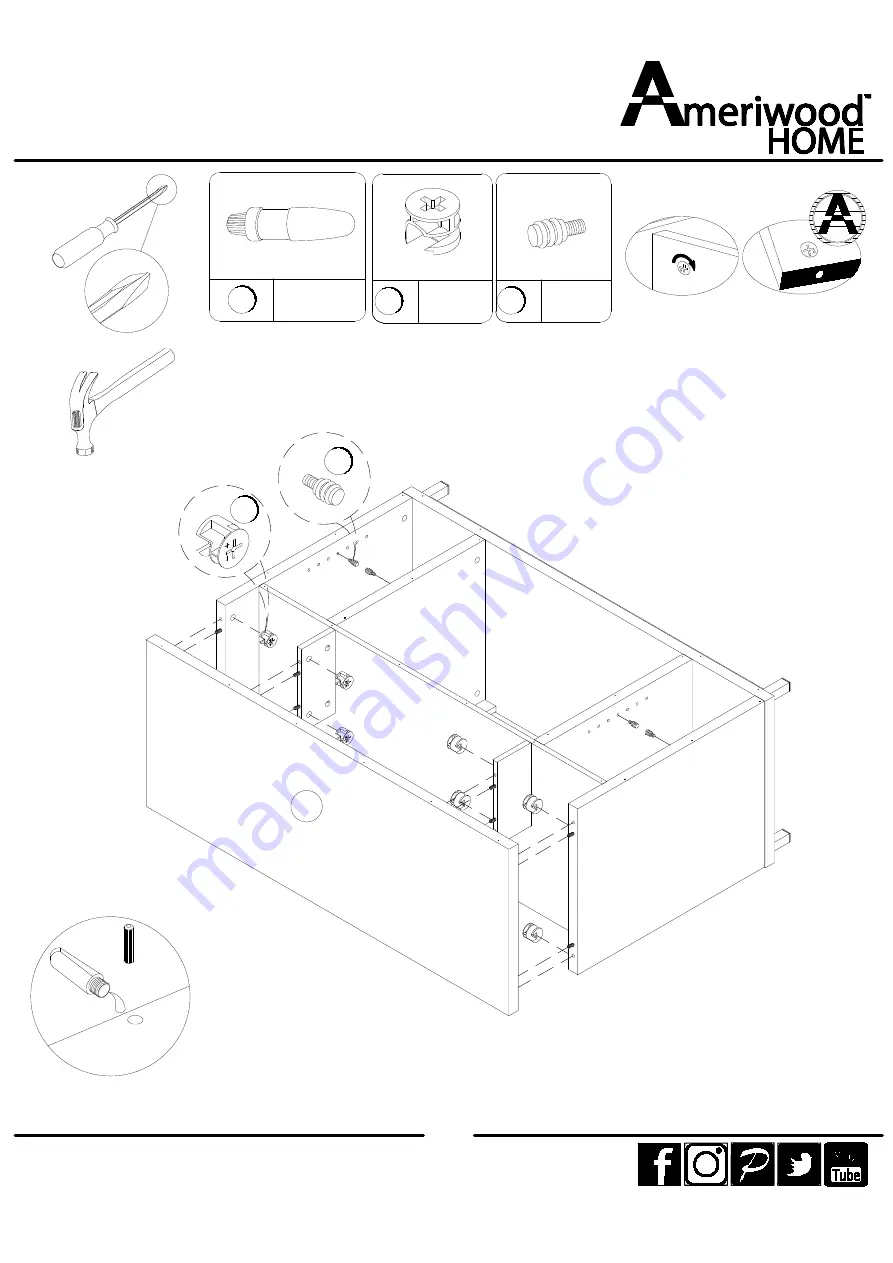 Ameriwood HOME 1444408COM Скачать руководство пользователя страница 19