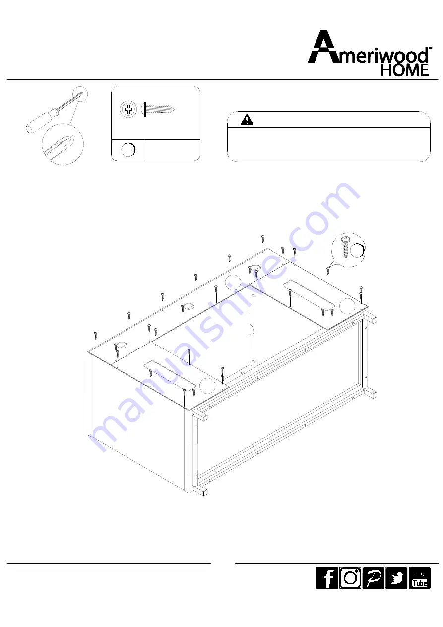 Ameriwood HOME 1444408COM Instruction Booklet Download Page 20