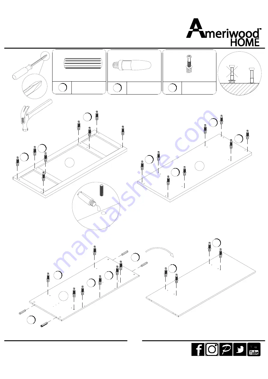 Ameriwood HOME 1444837COM Скачать руководство пользователя страница 10