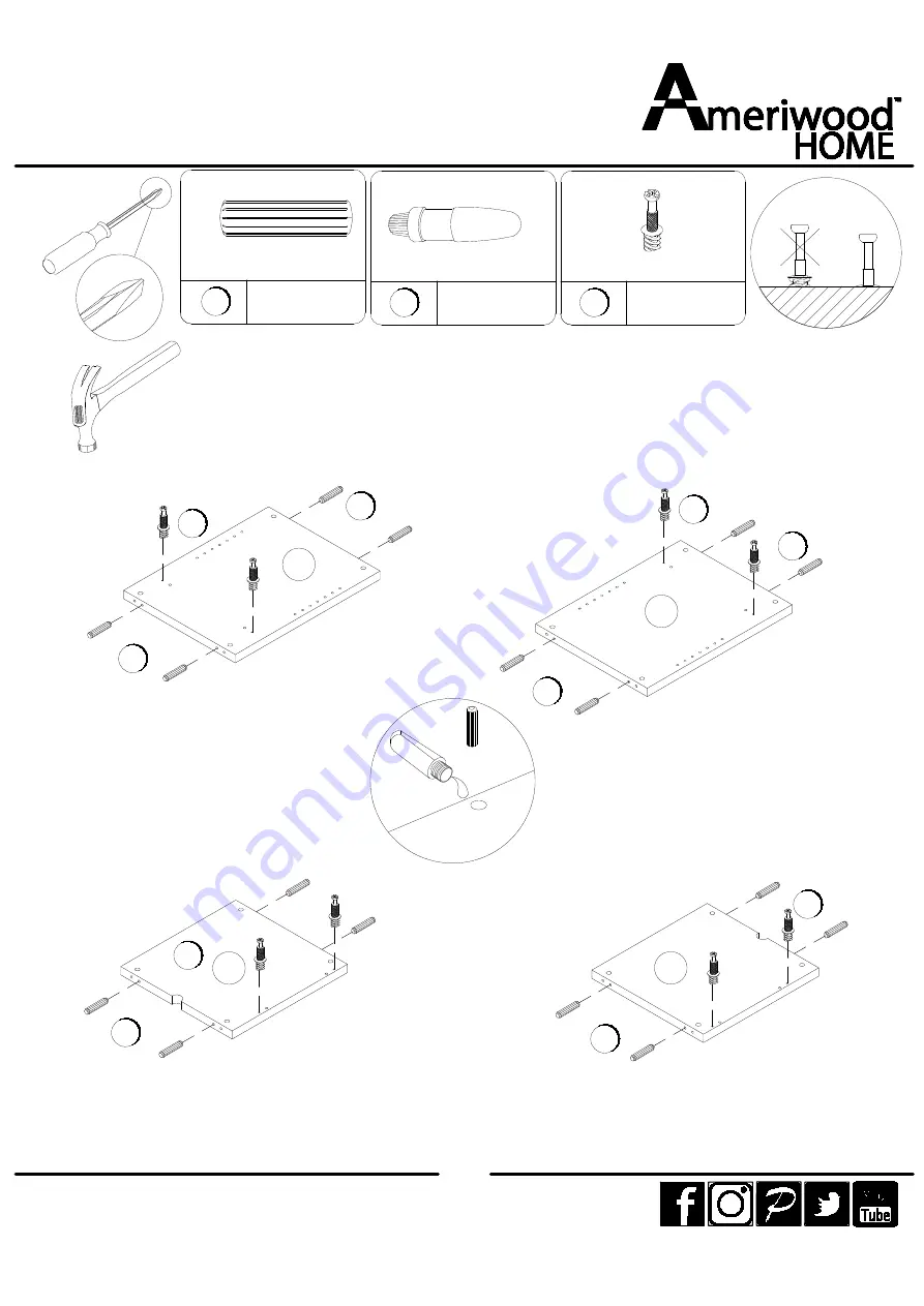 Ameriwood HOME 1444837COM Manual Download Page 11