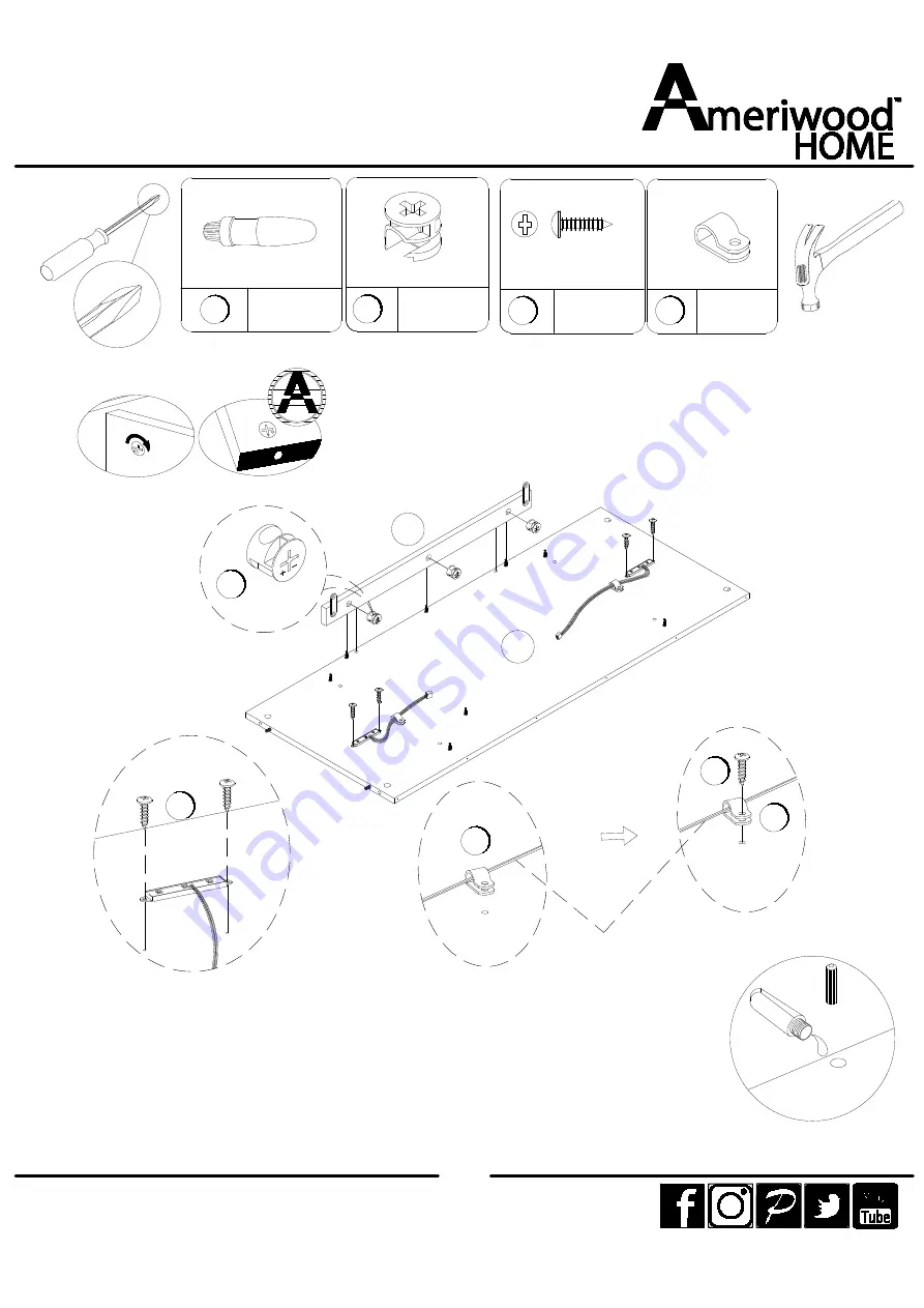 Ameriwood HOME 1444837COM Скачать руководство пользователя страница 13