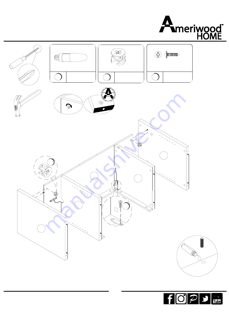 Ameriwood HOME 1444837COM Скачать руководство пользователя страница 15