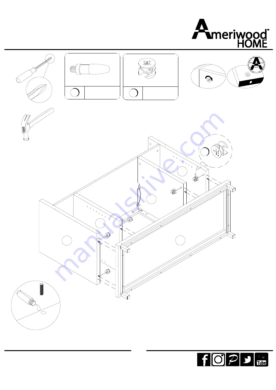 Ameriwood HOME 1444837COM Скачать руководство пользователя страница 17