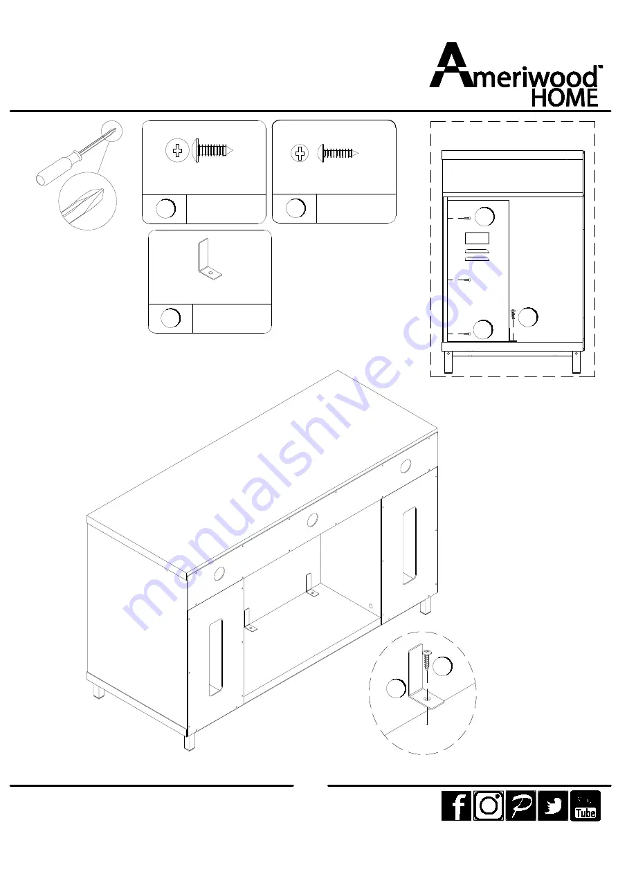 Ameriwood HOME 1444837COM Скачать руководство пользователя страница 22