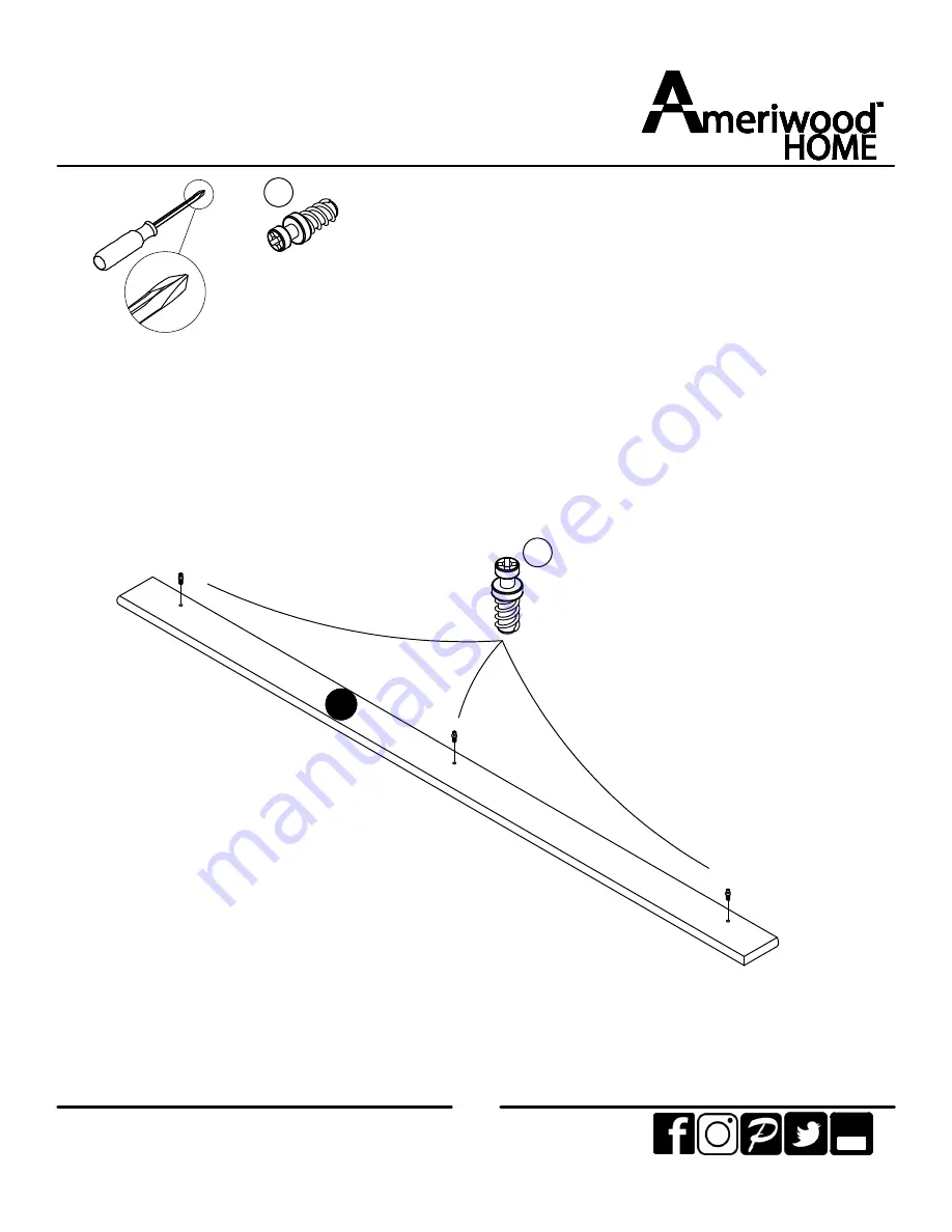 Ameriwood HOME 1625500EBL Instruction Booklet Download Page 7