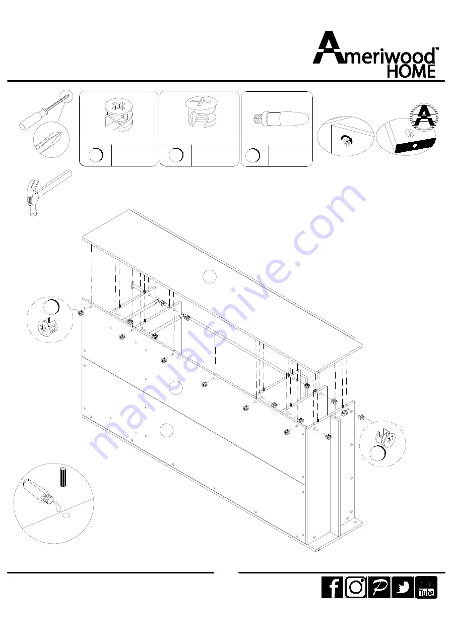 Ameriwood HOME 1630407COM Assembly Instructions Manual Download Page 26