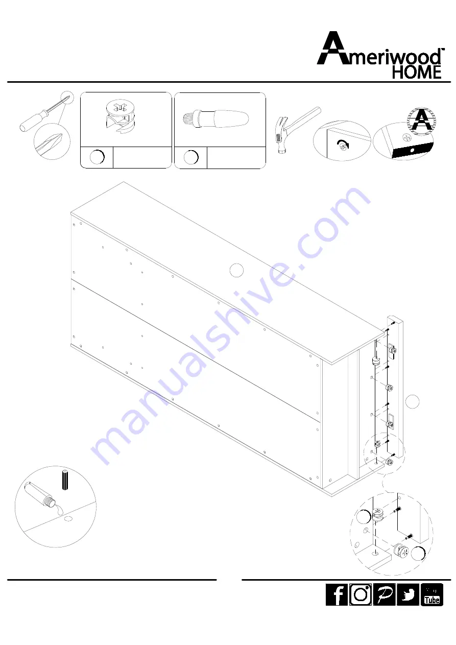 Ameriwood HOME 1630407COM Assembly Instructions Manual Download Page 27