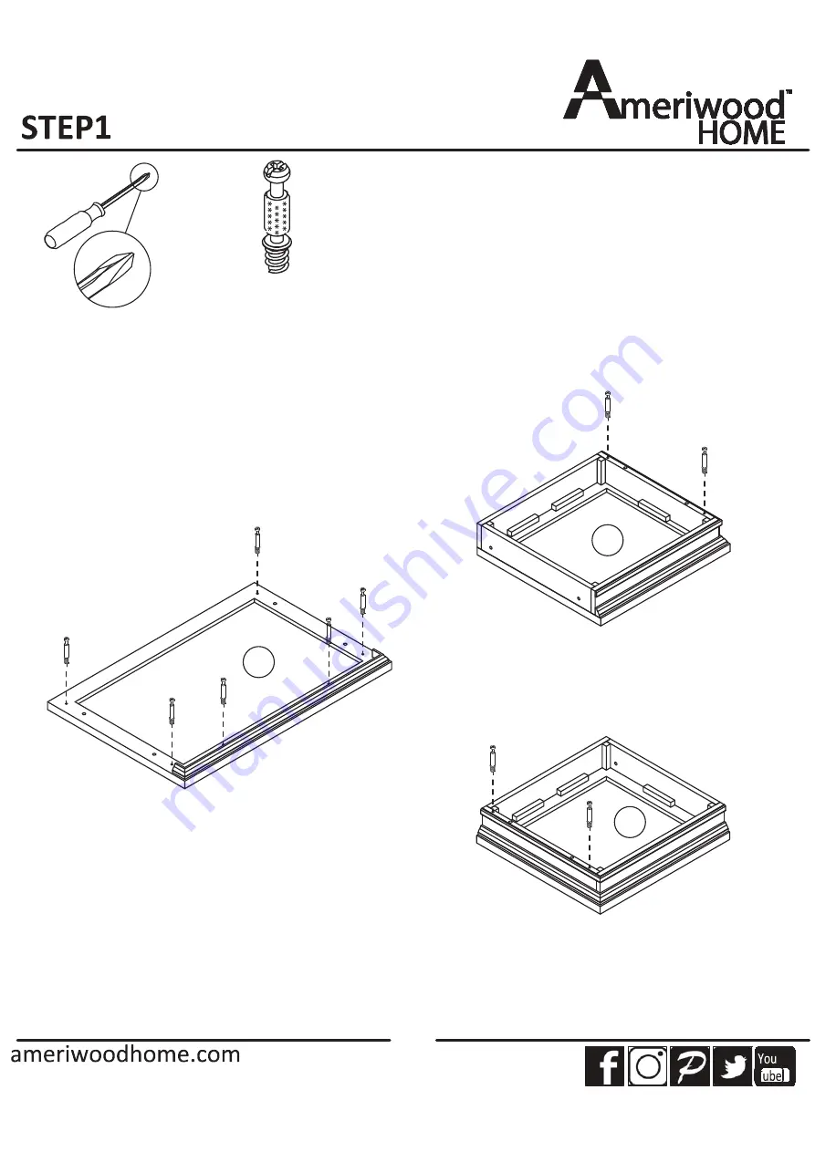 Ameriwood HOME 1767296COM Manual Download Page 8