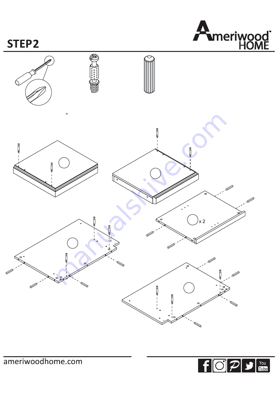 Ameriwood HOME 1767296COM Manual Download Page 9