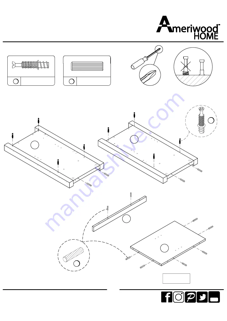 Ameriwood HOME 1795884COM00GO Скачать руководство пользователя страница 10