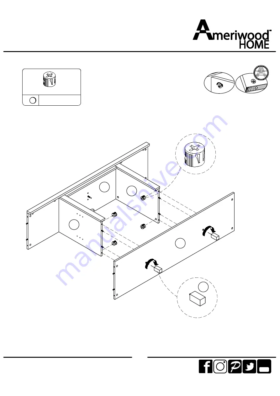 Ameriwood HOME 1795884COM00GO Скачать руководство пользователя страница 14