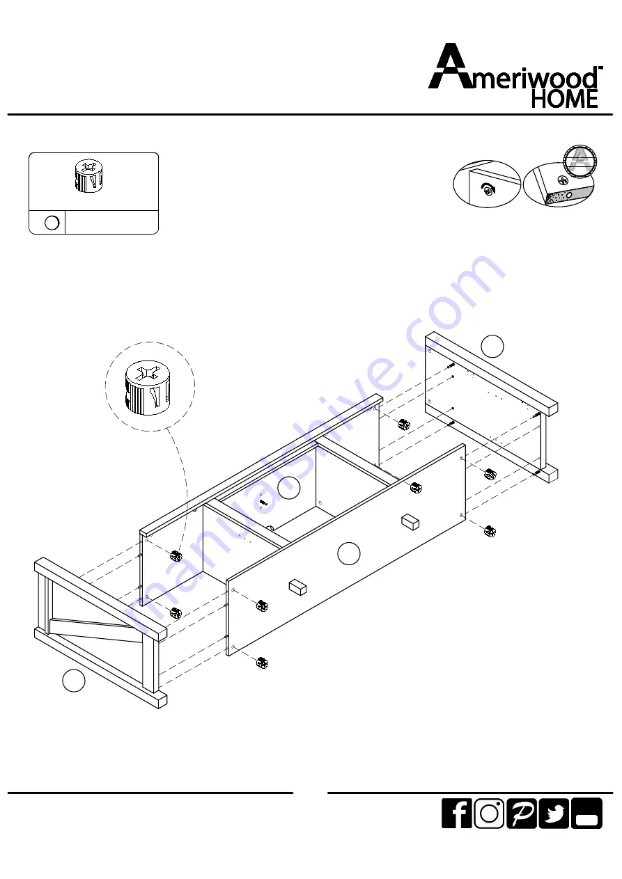 Ameriwood HOME 1795884COM00GO Скачать руководство пользователя страница 15