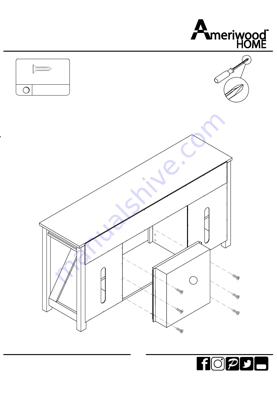 Ameriwood HOME 1795884COM00GO Скачать руководство пользователя страница 20