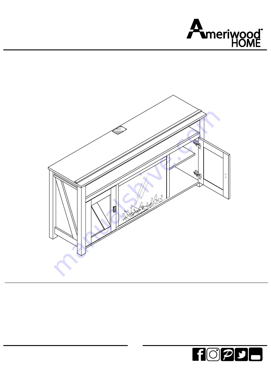 Ameriwood HOME 1795884COM00GO Скачать руководство пользователя страница 23