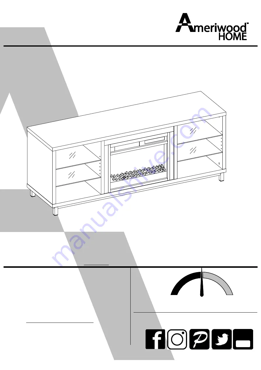 Ameriwood HOME 1822096COM Instruction Booklet Download Page 1