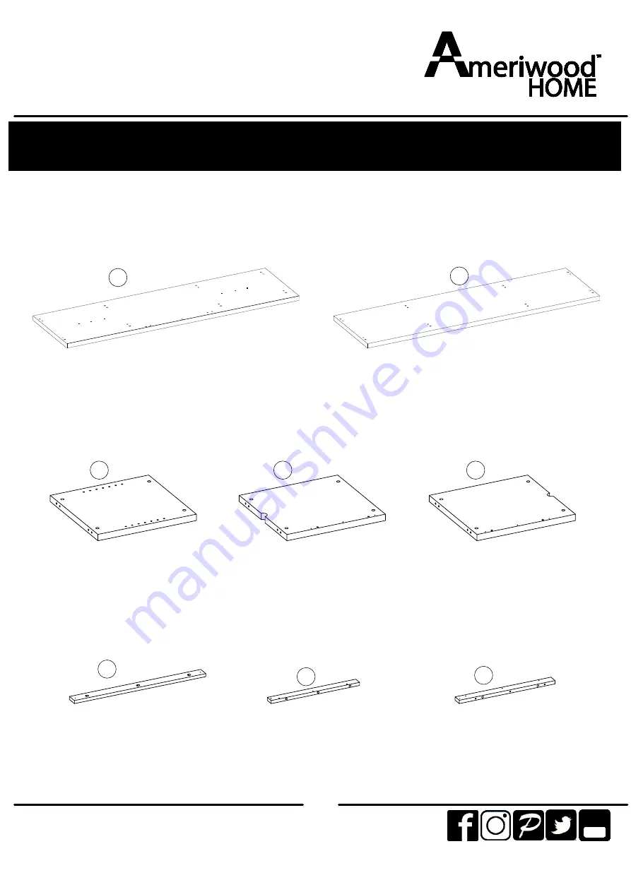 Ameriwood HOME 1822908COM Instruction Booklet Download Page 4