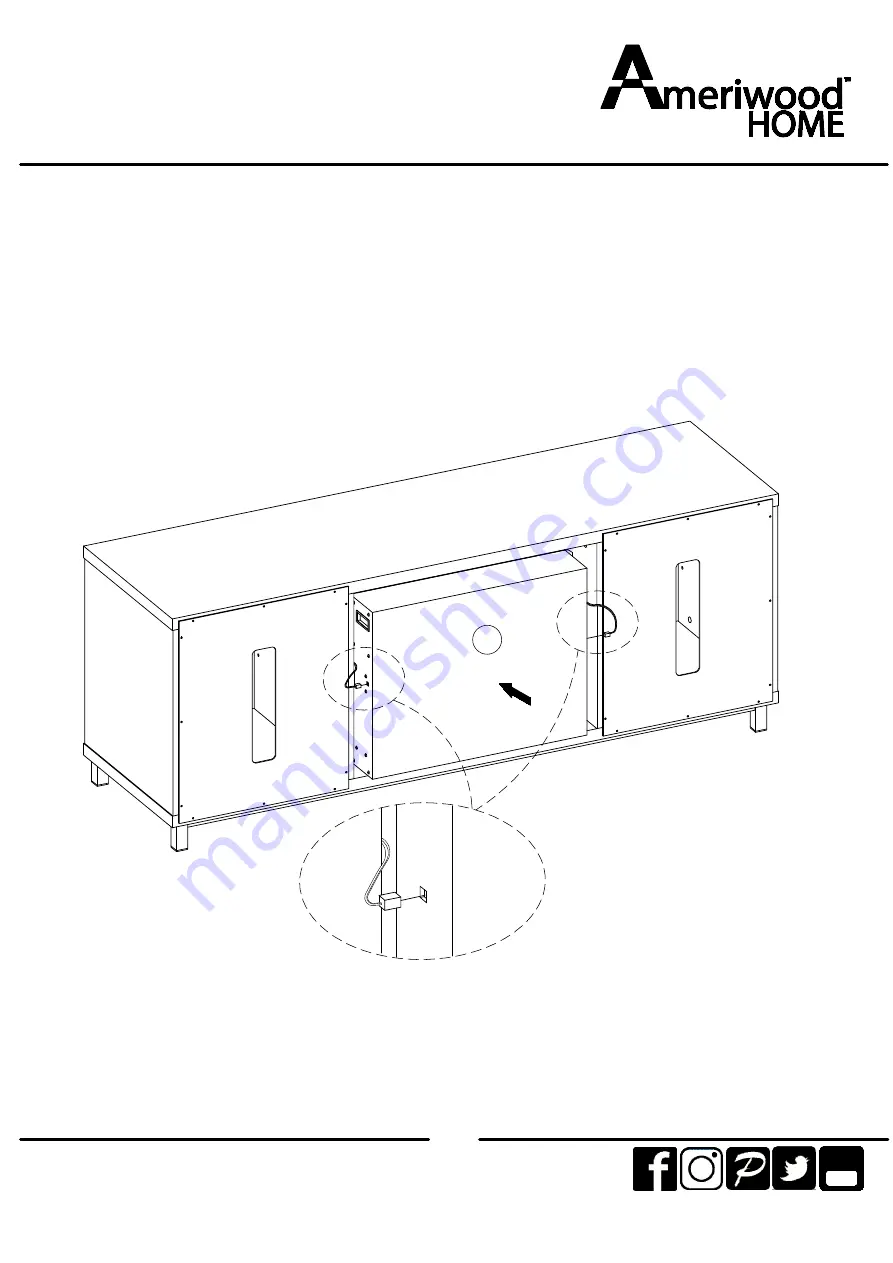 Ameriwood HOME 1822908COM Instruction Booklet Download Page 19