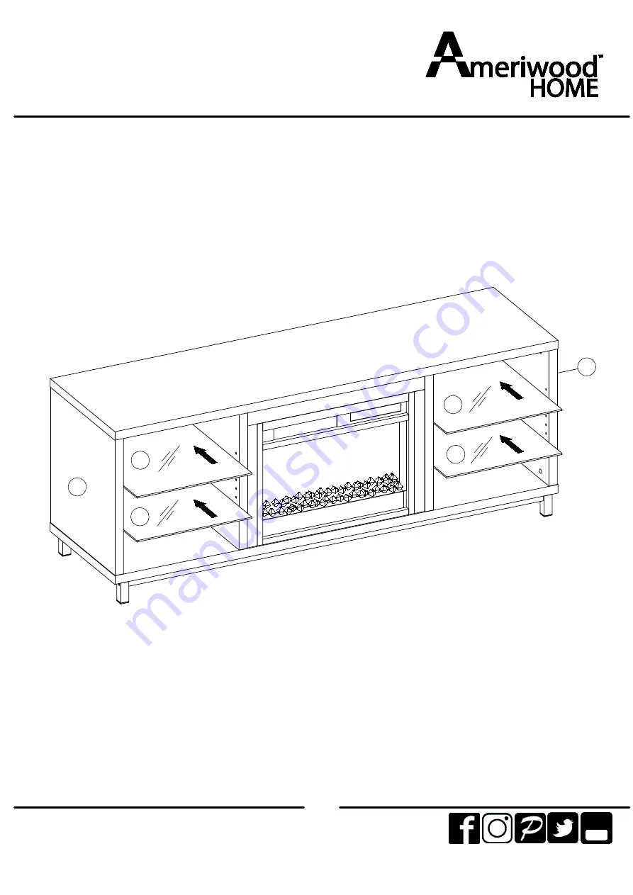 Ameriwood HOME 1822908COM Instruction Booklet Download Page 21