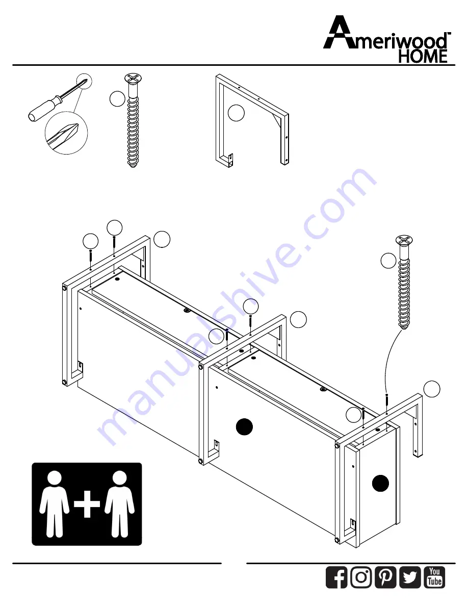 Ameriwood HOME 1871335COM Скачать руководство пользователя страница 14