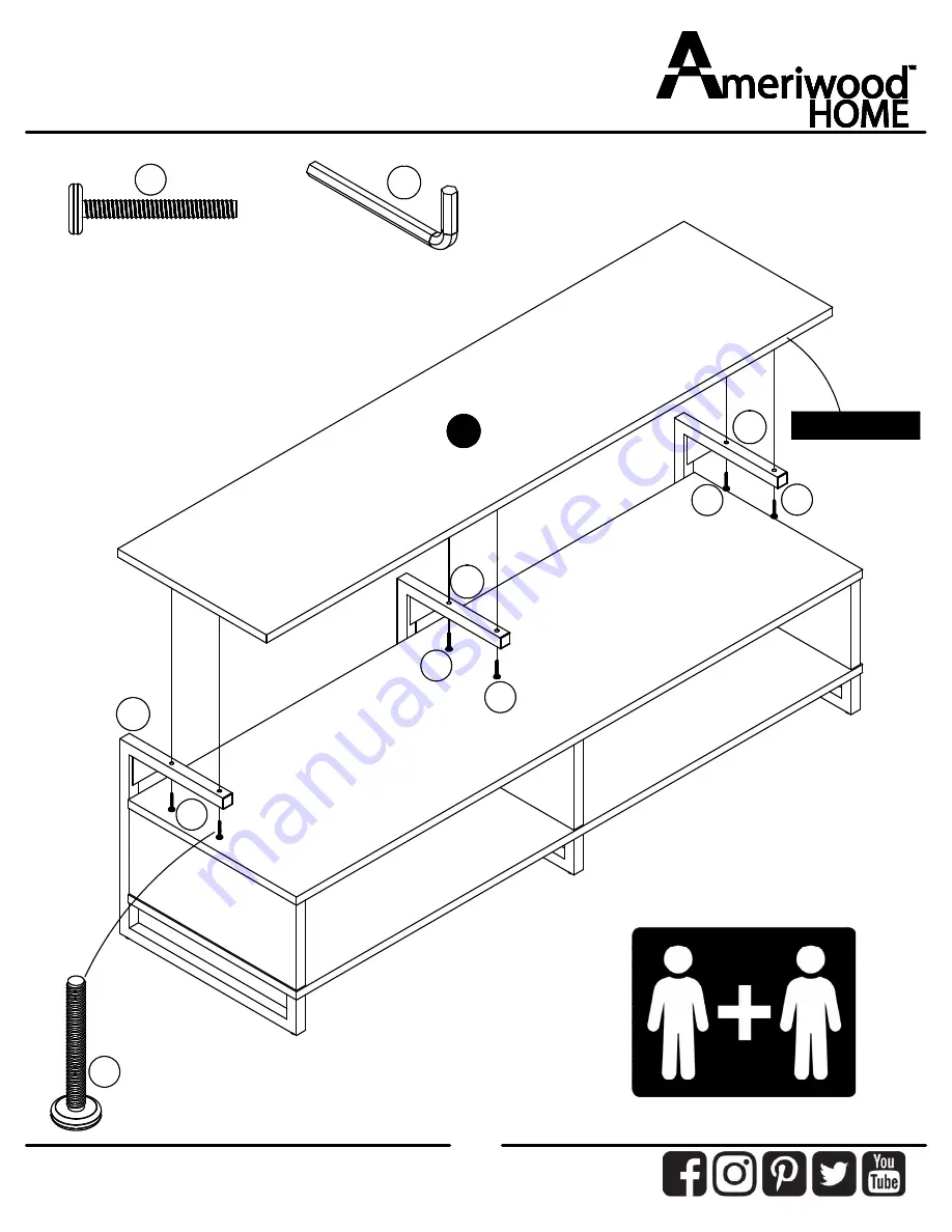 Ameriwood HOME 1871335COM Скачать руководство пользователя страница 17