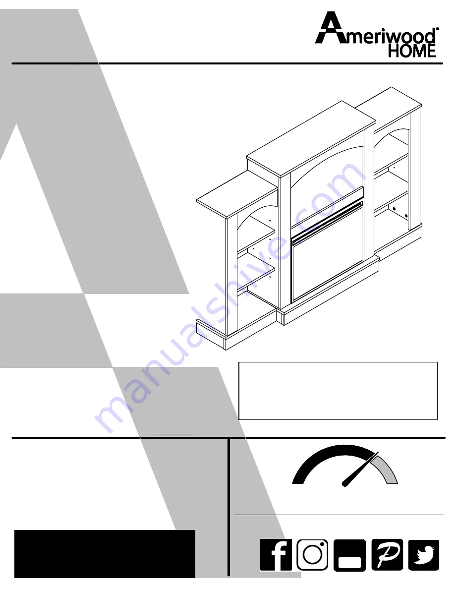 Ameriwood HOME 2144335COM Instruction Booklet Download Page 1