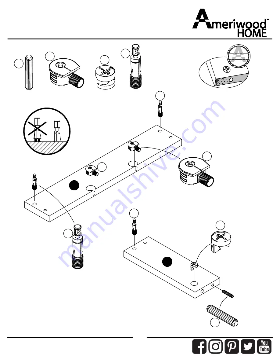 Ameriwood HOME 2144335COM Instruction Booklet Download Page 36