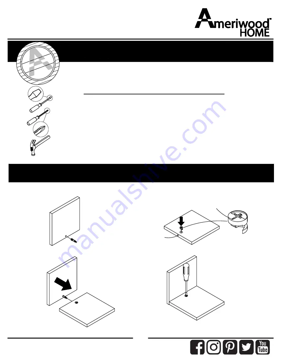 Ameriwood HOME 2276335COM Instruction Booklet Download Page 3