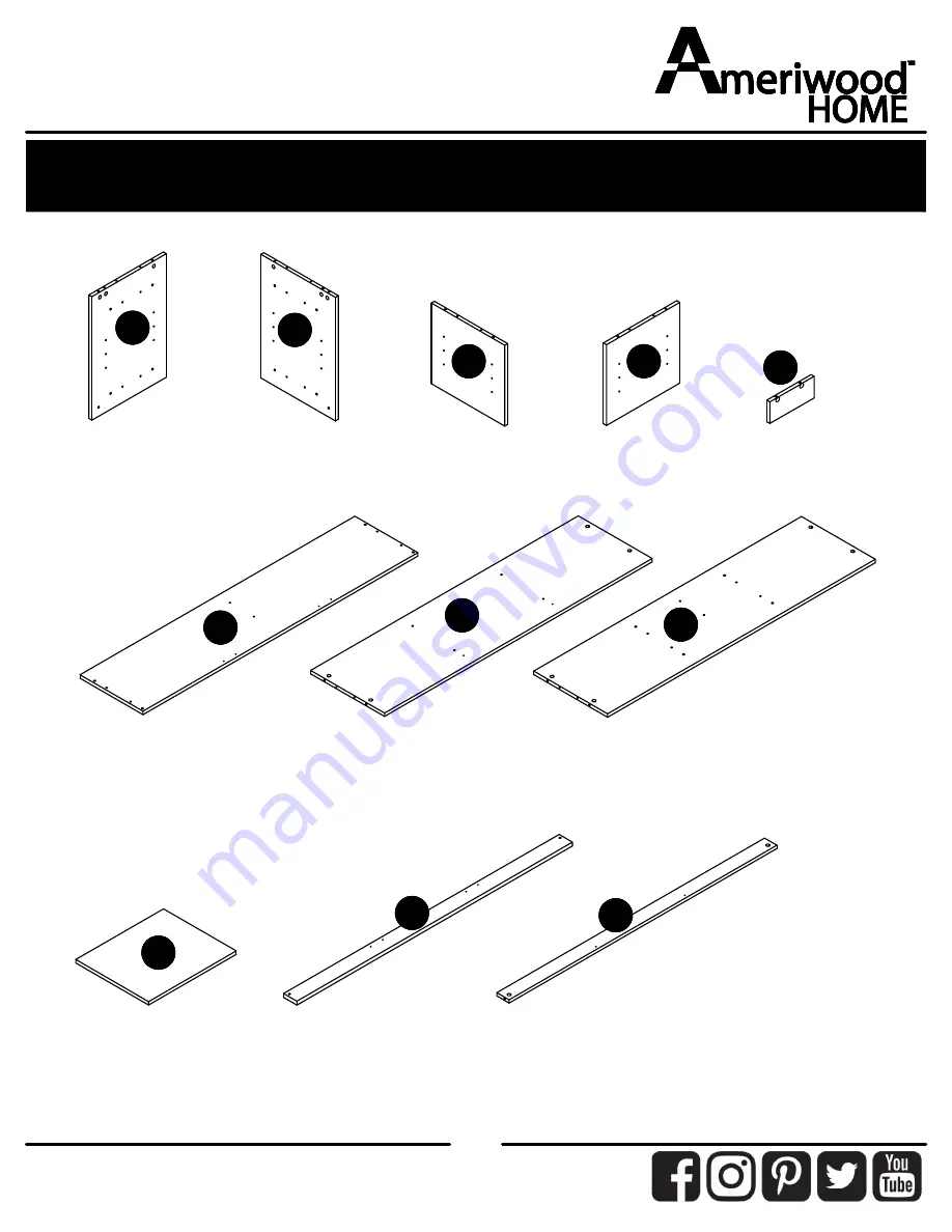 Ameriwood HOME 2276335COM Instruction Booklet Download Page 5