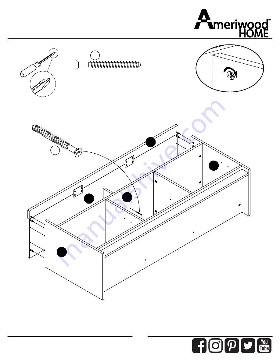 Ameriwood HOME 2276335COM Instruction Booklet Download Page 23