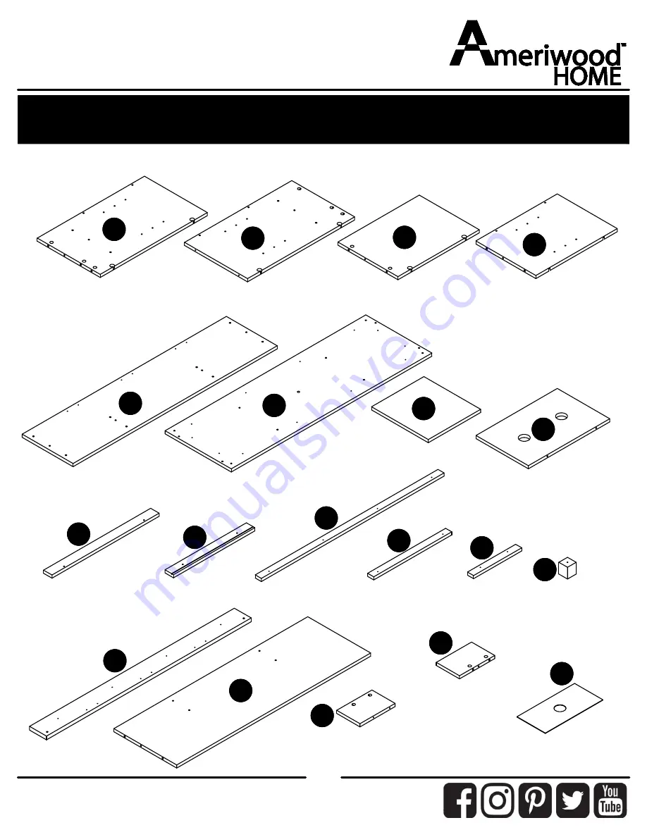 Ameriwood HOME 2402412COM Manual Download Page 5