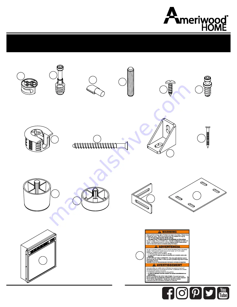 Ameriwood HOME 2402412COM Скачать руководство пользователя страница 7