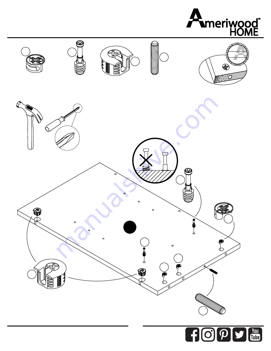 Ameriwood HOME 2402412COM Скачать руководство пользователя страница 9